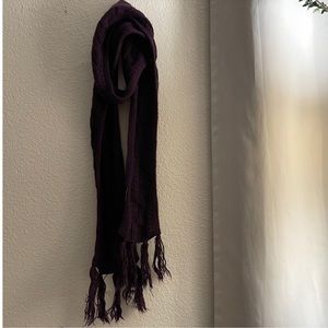 Purple Knit Scarf